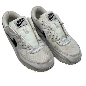 Nike Air Max 90 Womens 7.5 White Black Casual Sneakers Athletic Shoes